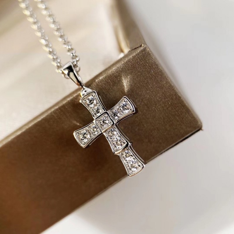 Brand Famous Cross Silver Necklace